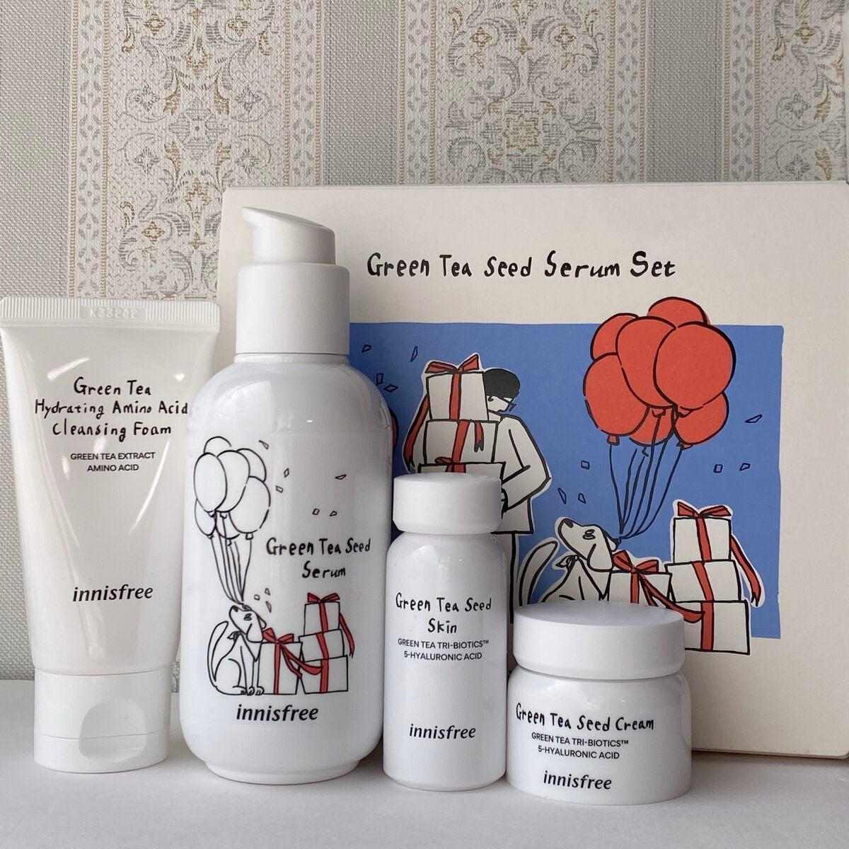 グリーンティーシード セラム N スペシャルセット/innisfree/スキンケアキットを使ったクチコミ(1枚目)