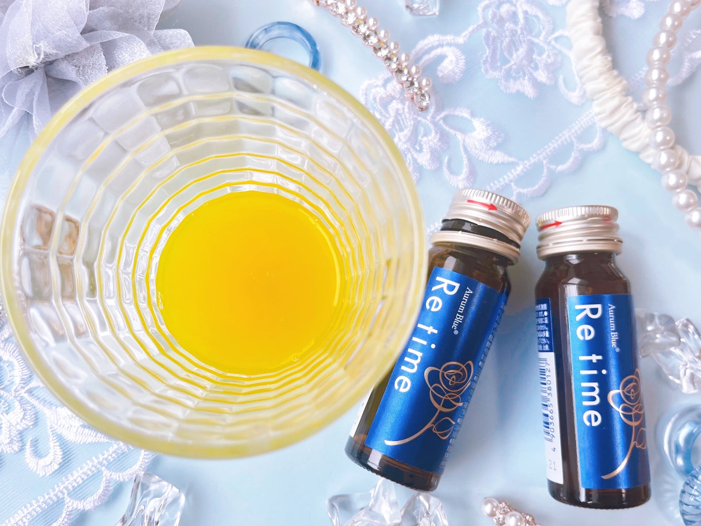 Re time ブルーローズドリンク/オーラムブルー/美容ドリンクを使ったクチコミ(2枚目)