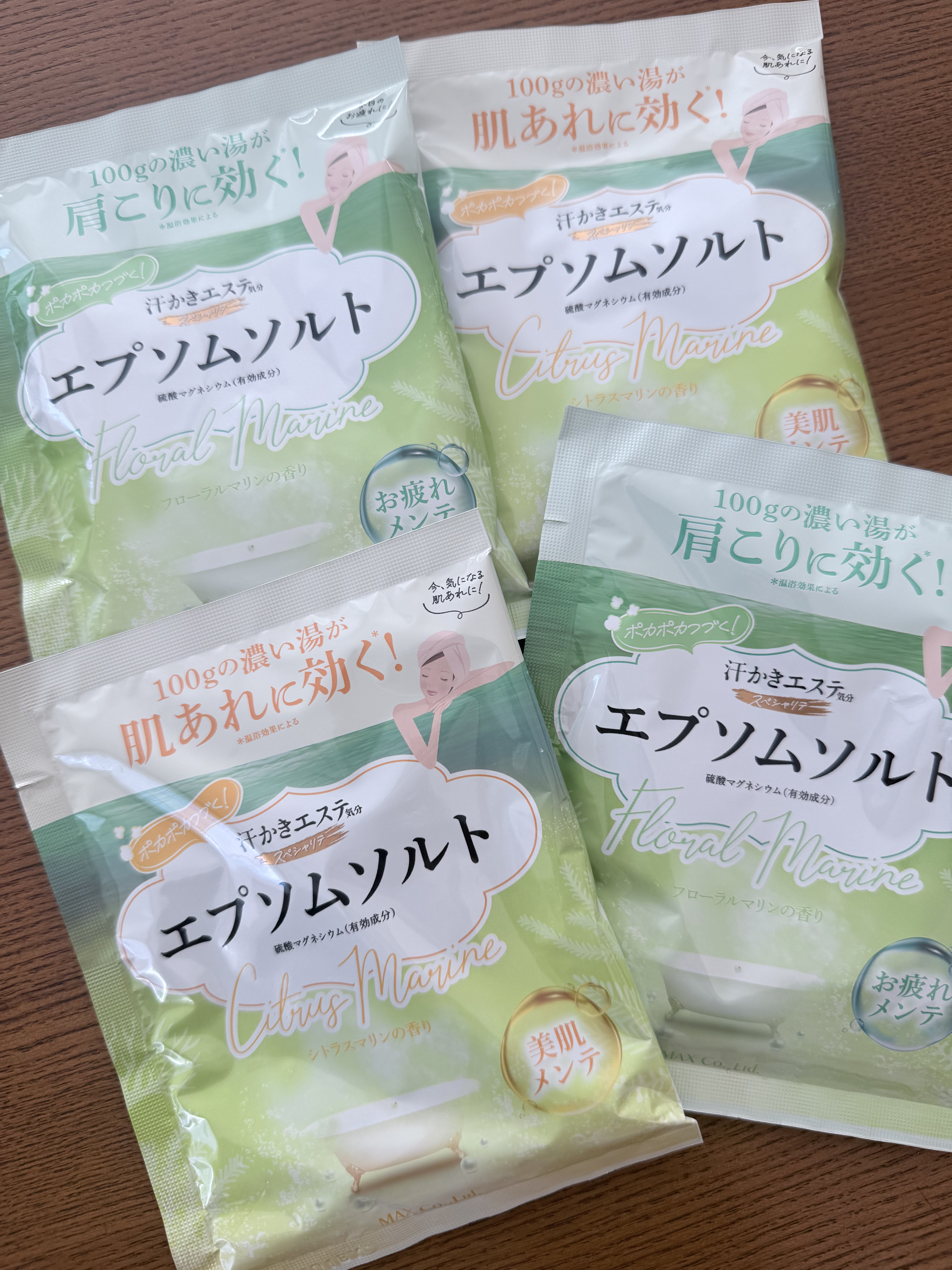 汗かきエステ気分 スペシャリテ エプソムソルト フローラルマリンの香り/マックス/無機塩系入浴剤を使ったクチコミ（1枚目）