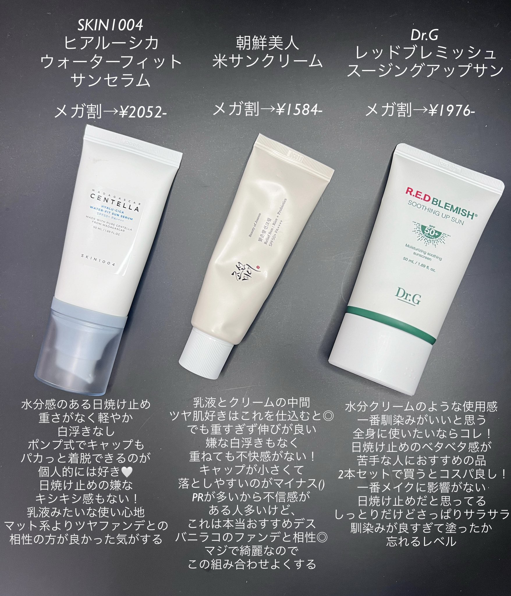 ヒアルーシカ ウォーターフィット サンセラム/SKIN1004/日焼け止めローションを使ったクチコミ（3枚目）