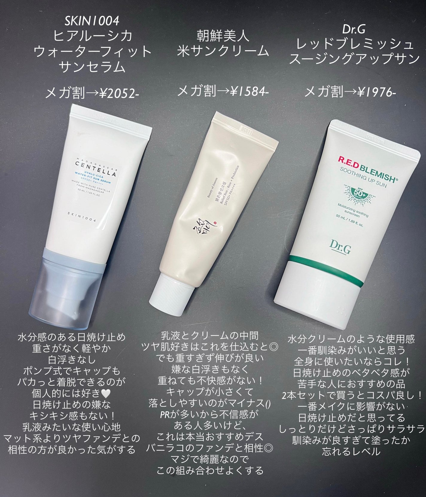 ヒアルーシカ ウォーターフィット サンセラム/SKIN1004/日焼け止めローションを使ったクチコミ(3枚目)