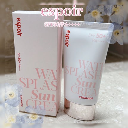 ウォータースプラッシュサンクリーム セラミド/espoir/日焼け止めクリームを使ったクチコミ(1枚目)