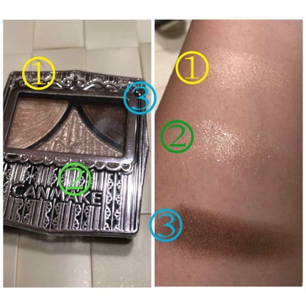 ジューシーピュアアイズ/キャンメイク/アイシャドウパレットを使ったクチコミ(2枚目)