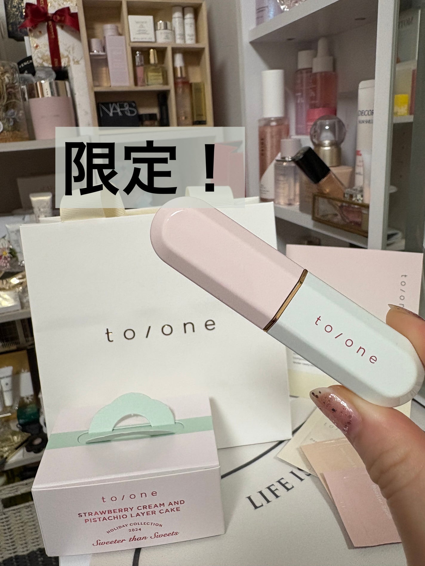 トーン カラー ブロッサム グロウ バーム/to/one/口紅を使ったクチコミ(1枚目)