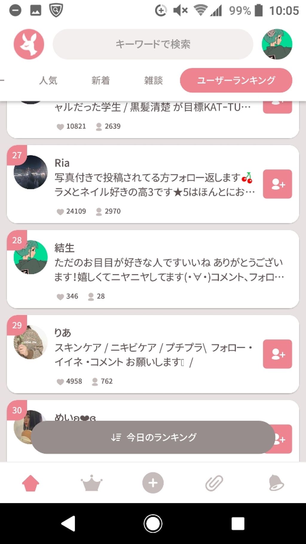 結生 on LIPS 「わぁぁー!凄い!!!28位だー!!!皆さんいいね、クリップあり..」(1枚目)