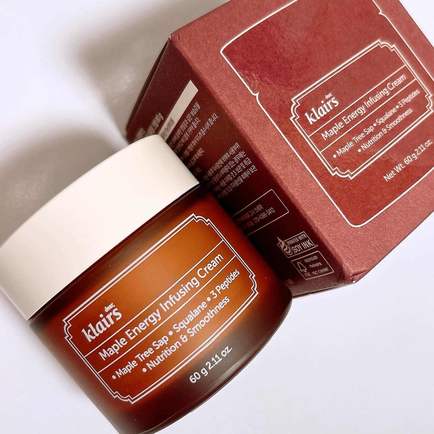 メープルエナジーインフュージングクリーム/Klairs/フェイスクリームを使ったクチコミ（2枚目）