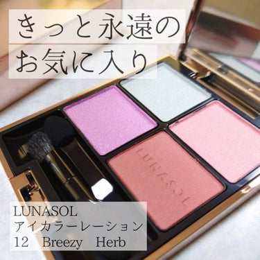 アイカラーレーション 12 Breezy Herb/LUNASOL/アイシャドウパレットを使ったクチコミ（1枚目）