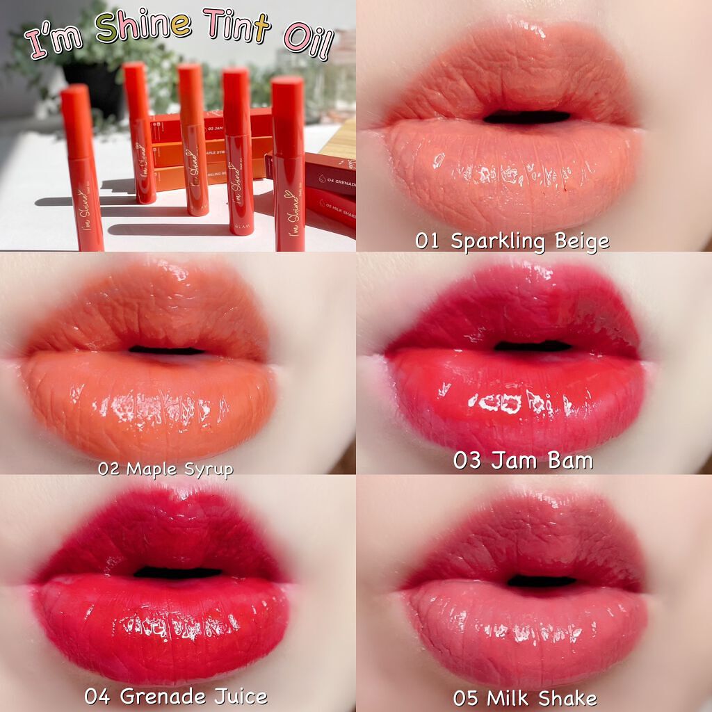 アイムシャイン ティントオイル/SO GLAM/リップティントを使ったクチコミ（3枚目）