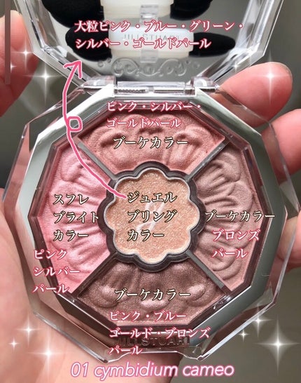 ジルスチュアート ブルームクチュール アイズ ジュエルドブーケ/JILL STUART/アイシャドウパレットを使ったクチコミ(5枚目)