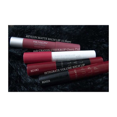 REVLON MATTE BALM
15 Slutry
全5色　¥1200（ +tax ）

msh EYESCREAM クレヨンチーク ＆ リップ
Cherry Pink
全2色　¥120