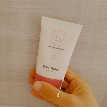BANOBAGI カーミングケア トーンアップサンスクリーンのクチコミ「ノンケミカル日焼け止め☀
BANOBAGI
Calming Care
tone-up su.....」(1枚目)
