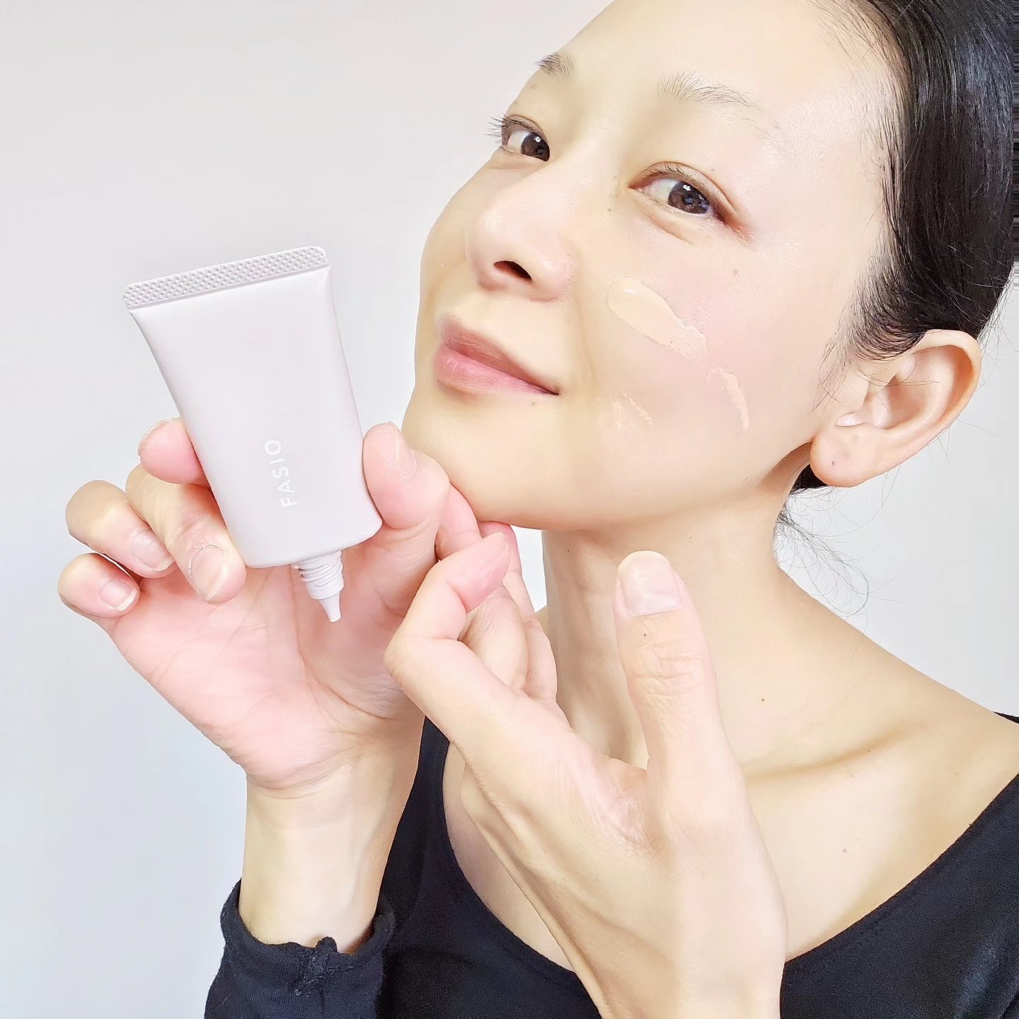 エアリーステイ BB ティント モイスト 01 ピンクベージュ/FASIO/BBクリームを使ったクチコミ（2枚目）