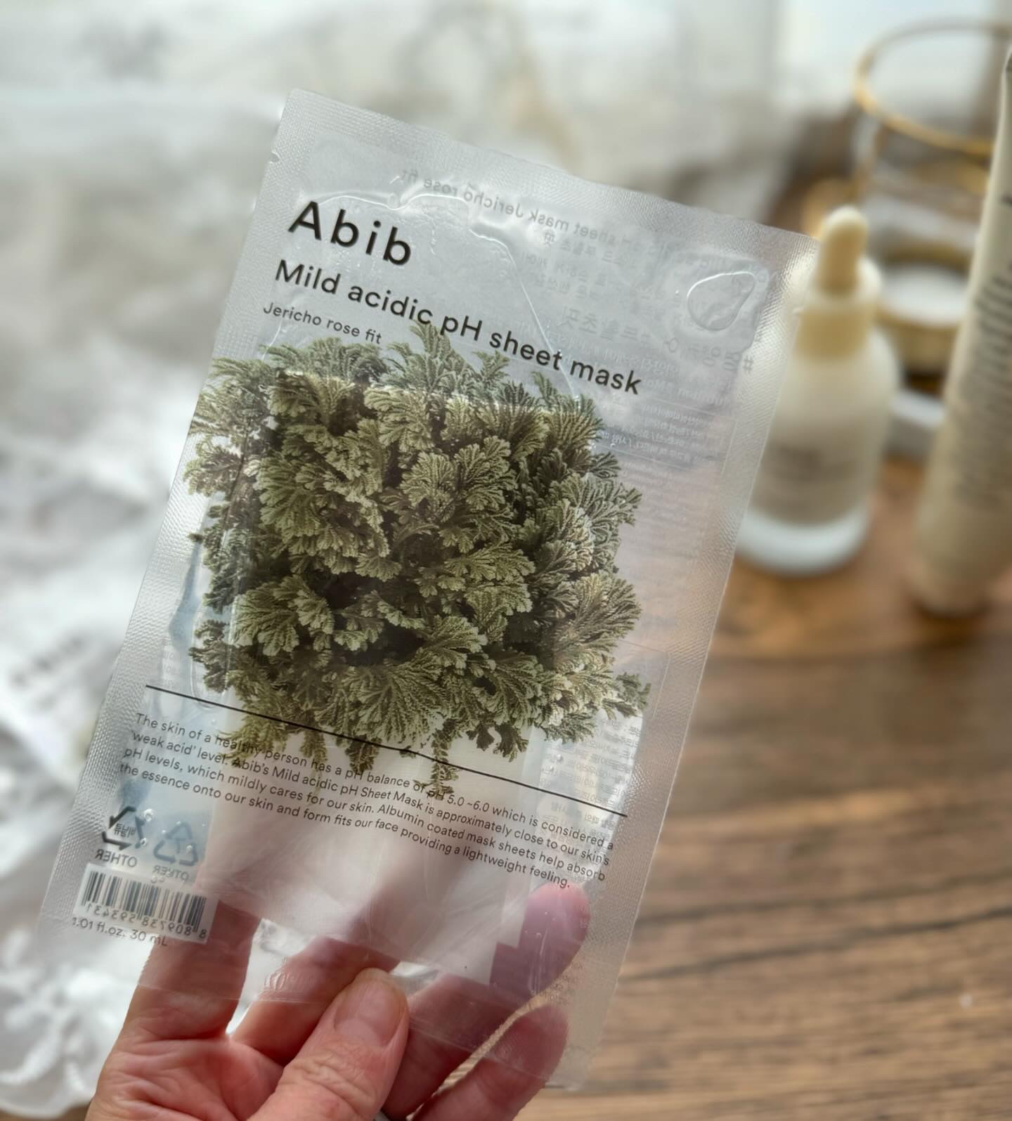 弱酸性PHシートマスク 復活草フィット/Abib /シートマスク・パックを使ったクチコミ（2枚目）