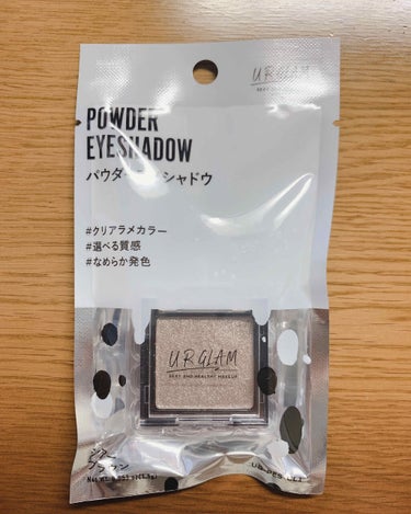 UR GLAM　POWDER EYESHADOW ゴールド/U R GLAM/シングルアイシャドウを使ったクチコミ（1枚目）