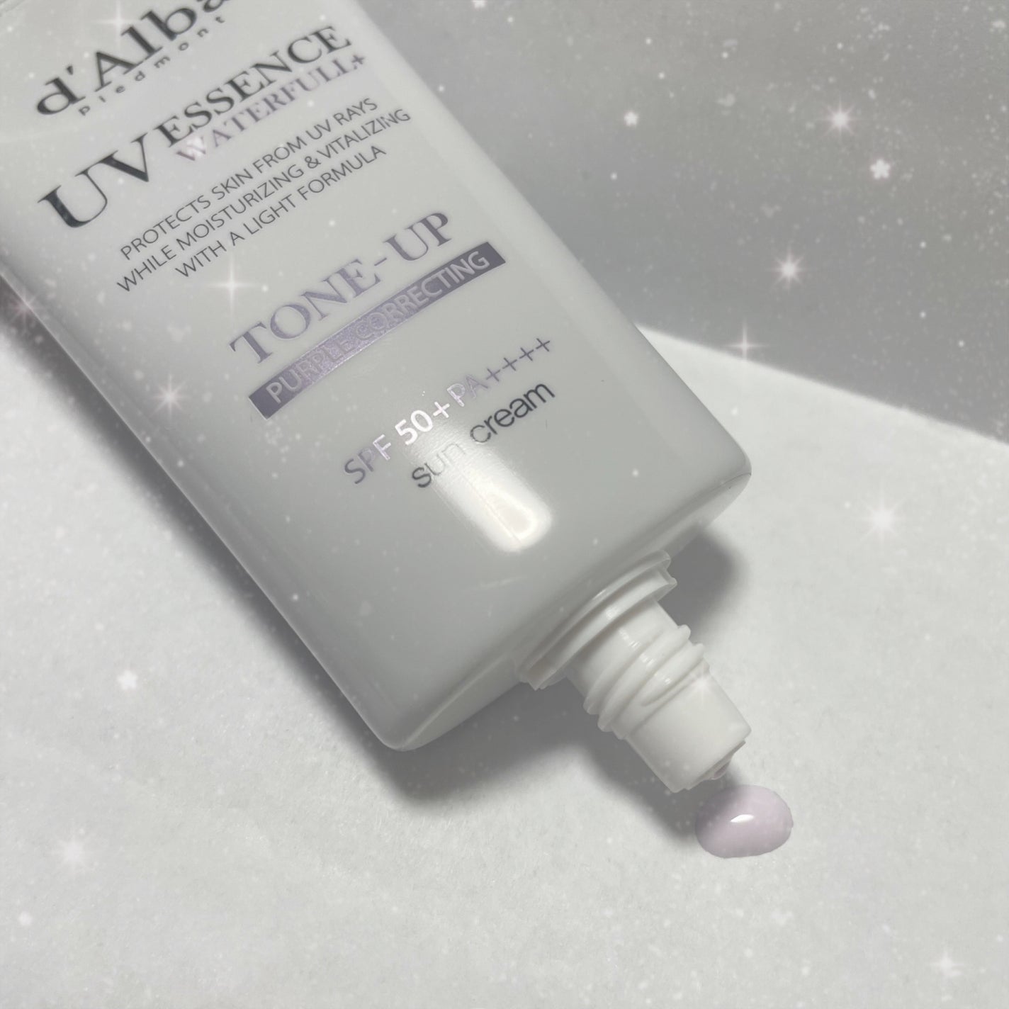 ダルバ ウォータフル トーンアップ サンクリーム(パープル)/ダルバ/日焼け止めクリームを使ったクチコミ(2枚目)