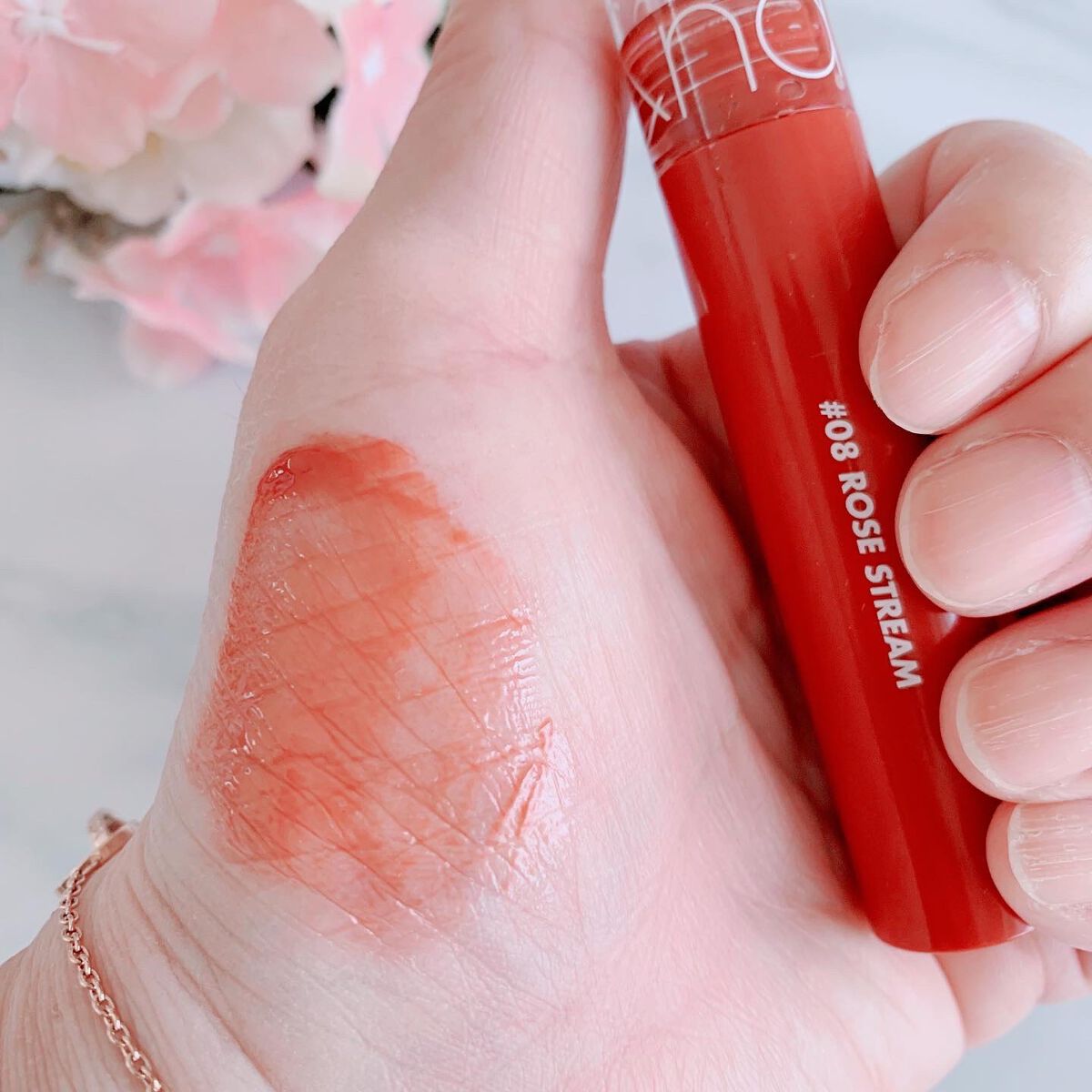 グラスティングウォーターティント/rom&nd/リップティントを使ったクチコミ(3枚目)