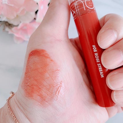 グラスティングウォーターティント/rom&nd/リップティントを使ったクチコミ(3枚目)