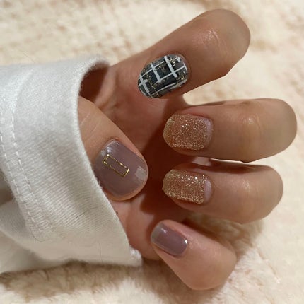 ネイルシール/Qoo10/ネイルシールを使ったクチコミ(2枚目)