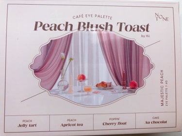 Peach Blush Toast cafe eye palette/NOTONE/アイシャドウパレットを使ったクチコミ（4枚目）