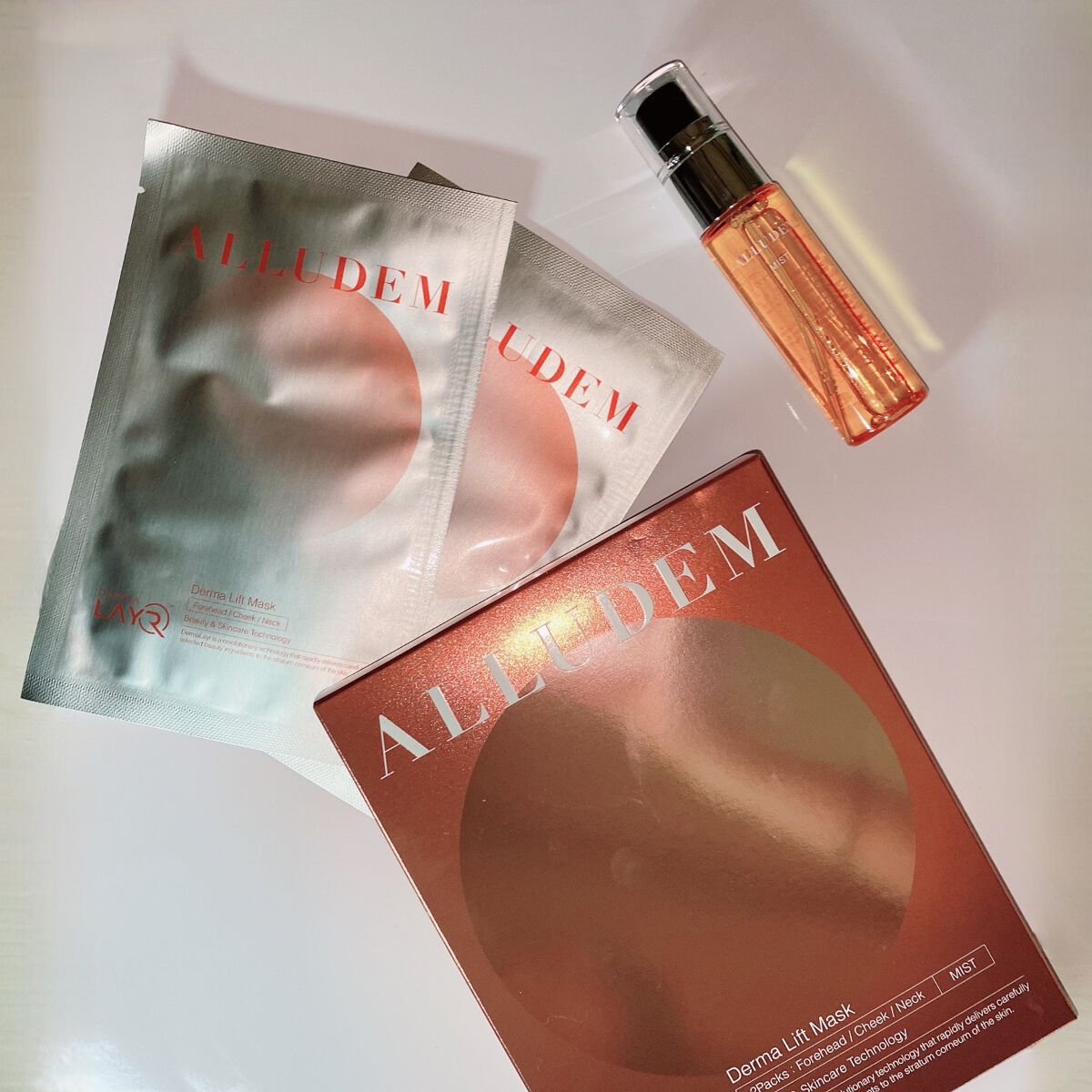 Derma Lift Mask/ALLUDEM/スキンケアキットを使ったクチコミ（2枚目）