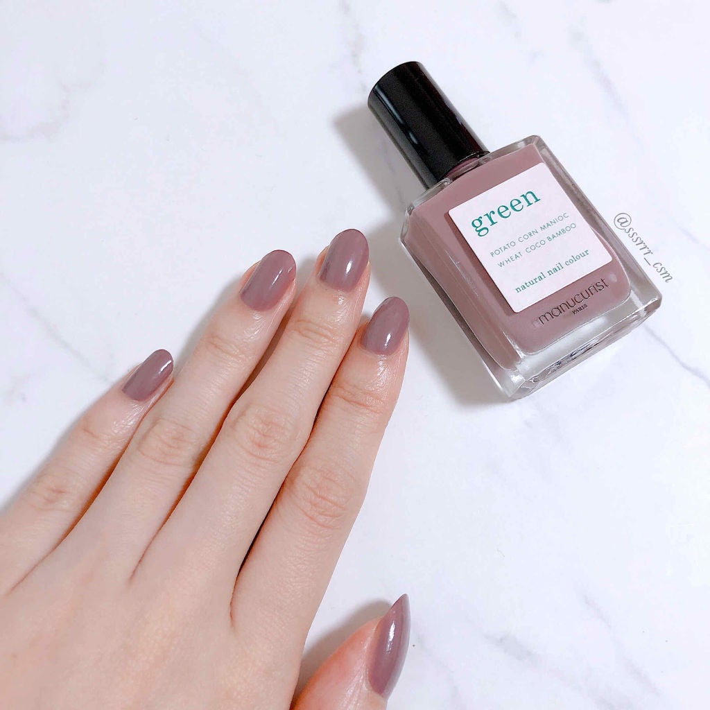 グリーン ナチュラルネイルカラー/manucurist/マニキュアを使ったクチコミ(1枚目)