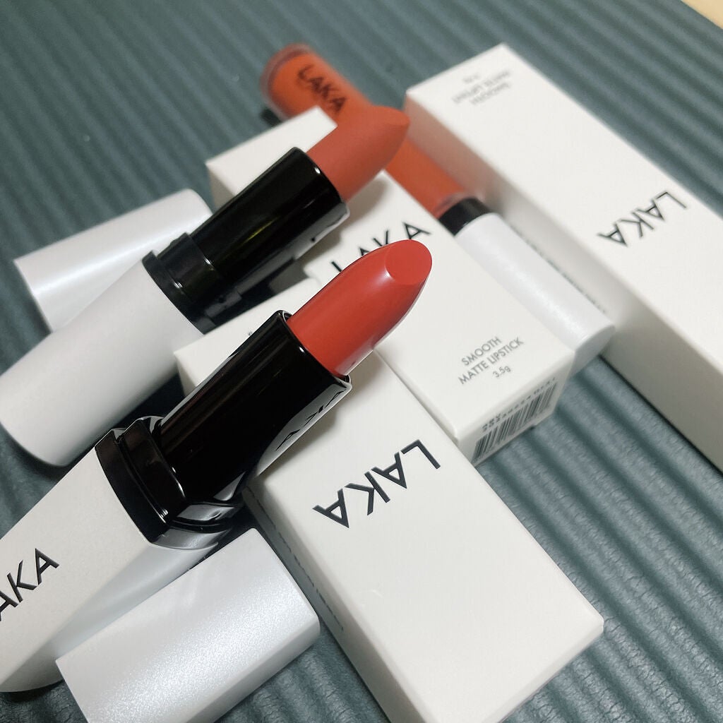 スムースマットリップスティック/Laka/口紅を使ったクチコミ(2枚目)