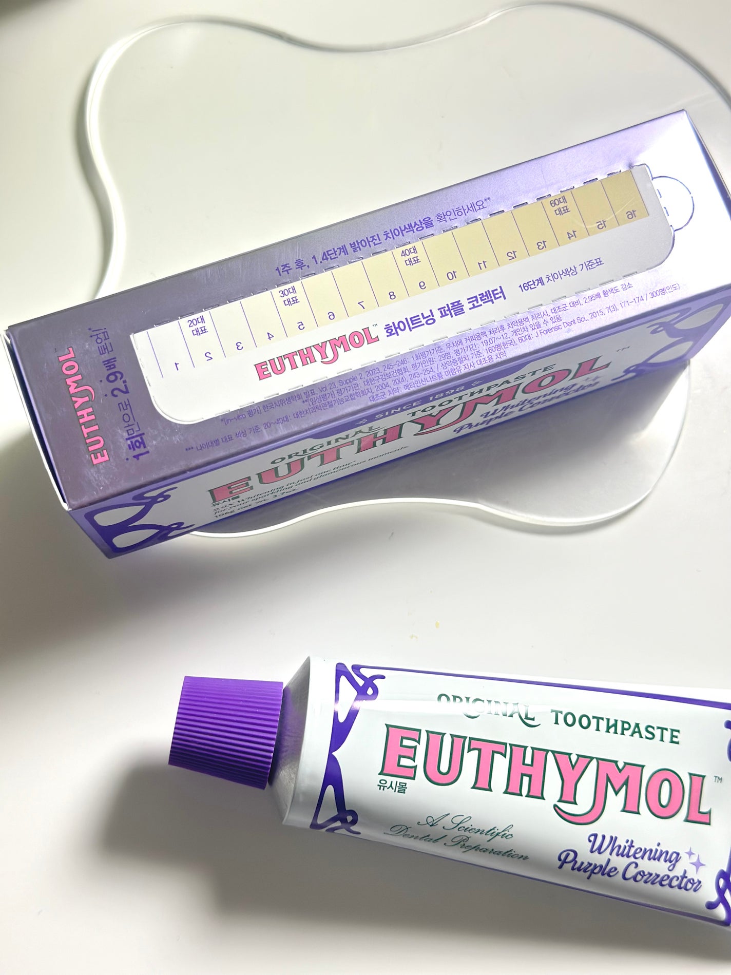 ホワイトパープル歯みがき ピーチフローラルミントの香り/EUTHYMOL/歯磨き粉を使ったクチコミ(4枚目)