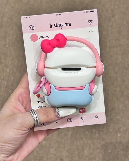 ケース大好きっ子 on LIPS 「キティのAirPodsにはリボンがついていますね#iPhone..」(7枚目)