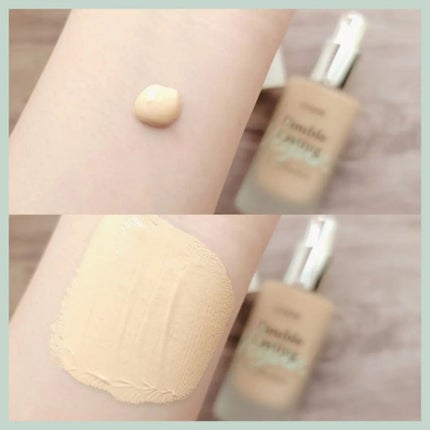 ダブルラスティングヴィーガンカバーファンデーション/ETUDE/リキッドファンデーションを使ったクチコミ(5枚目)