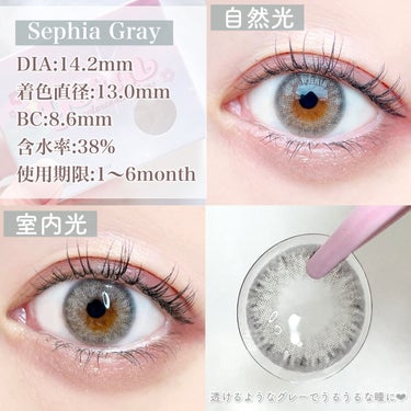 eyesm Sephia Gray/eyesm/カラーコンタクトレンズを使ったクチコミ（2枚目）