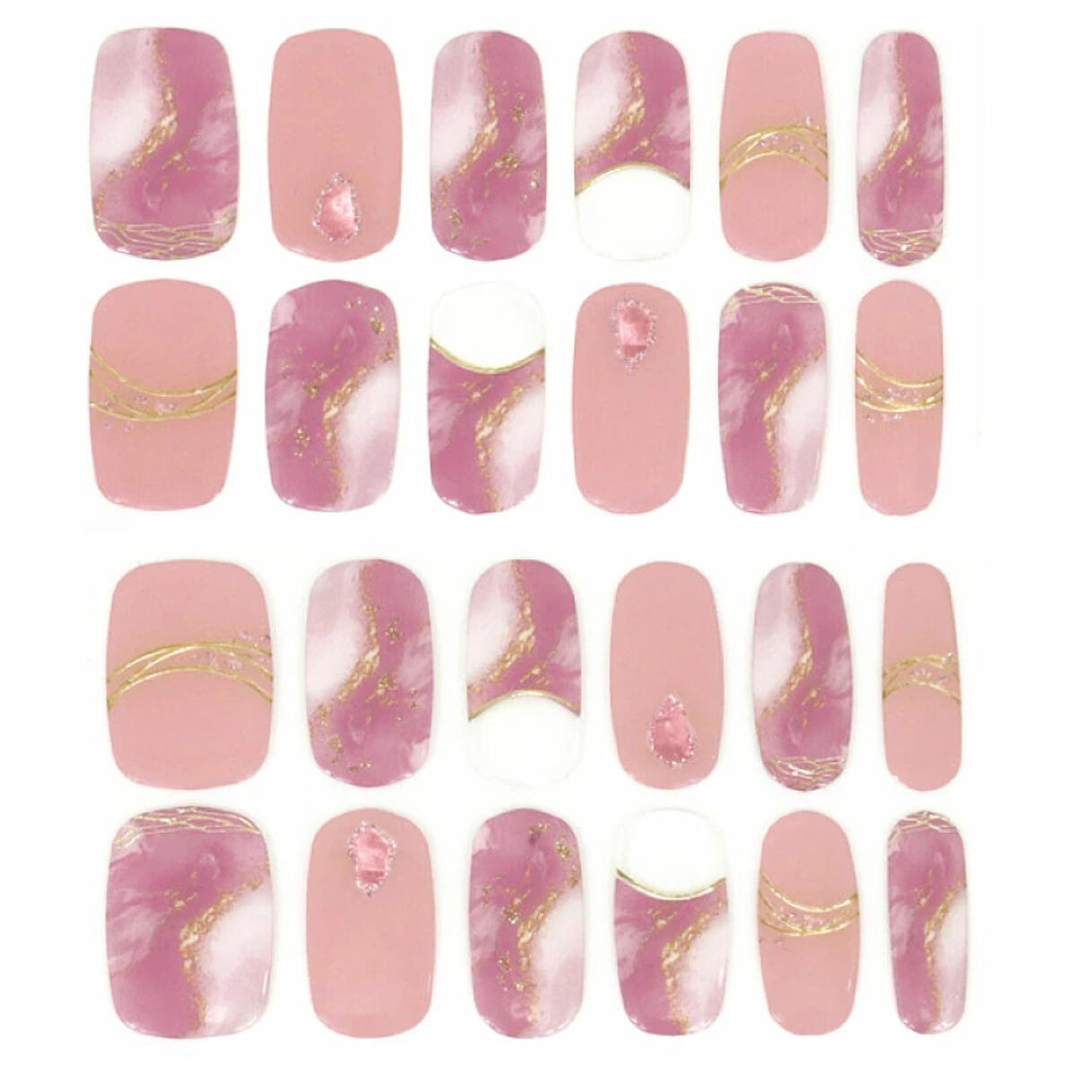 セミキュアジェルネイルシール ハンド用 12 アリエルエレメント