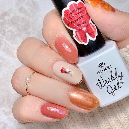 ピールオフカラージェル/HOMEI/ジェルネイルを使ったクチコミ(1枚目)