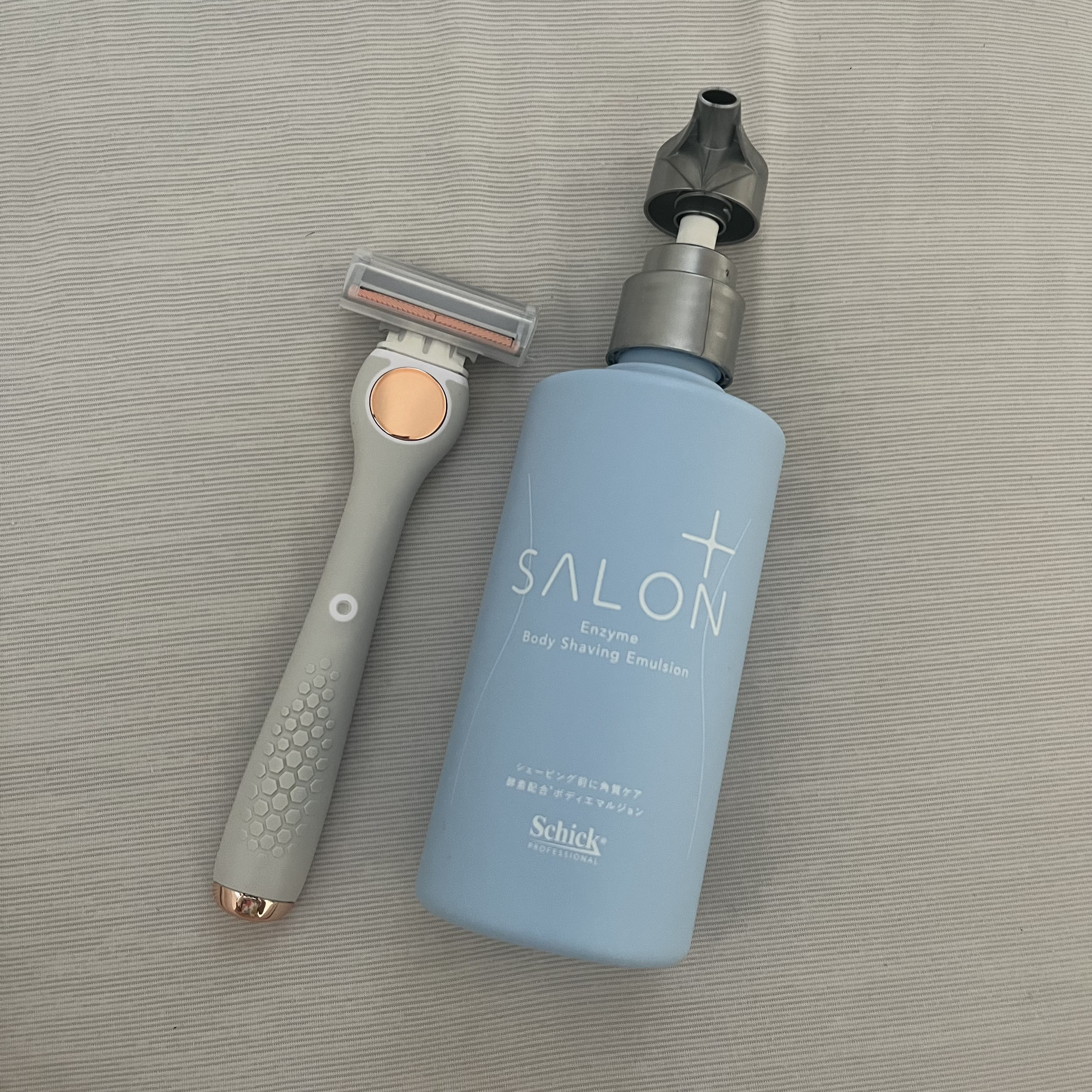 サロンプラス エンザイム ボディ シェービングエマルジョン/サロンプラス/ムダ毛ケアを使ったクチコミ（1枚目）