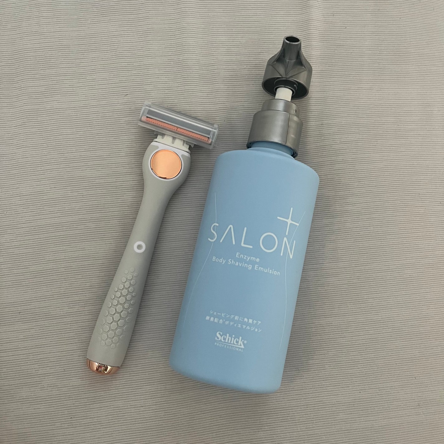 サロンプラス エンザイム ボディ シェービングエマルジョン/サロンプラス/ムダ毛ケアを使ったクチコミ(1枚目)