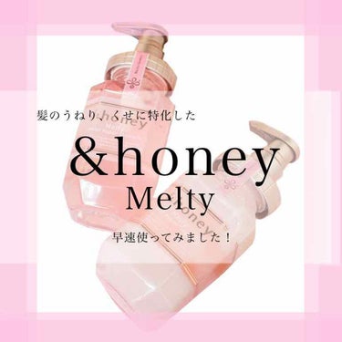 &honey Melty モイストリペア シャンプー1.0／モイストリペア ヘアトリートメント2.0/&honey/シャンプー・コンディショナーを使ったクチコミ（1枚目）