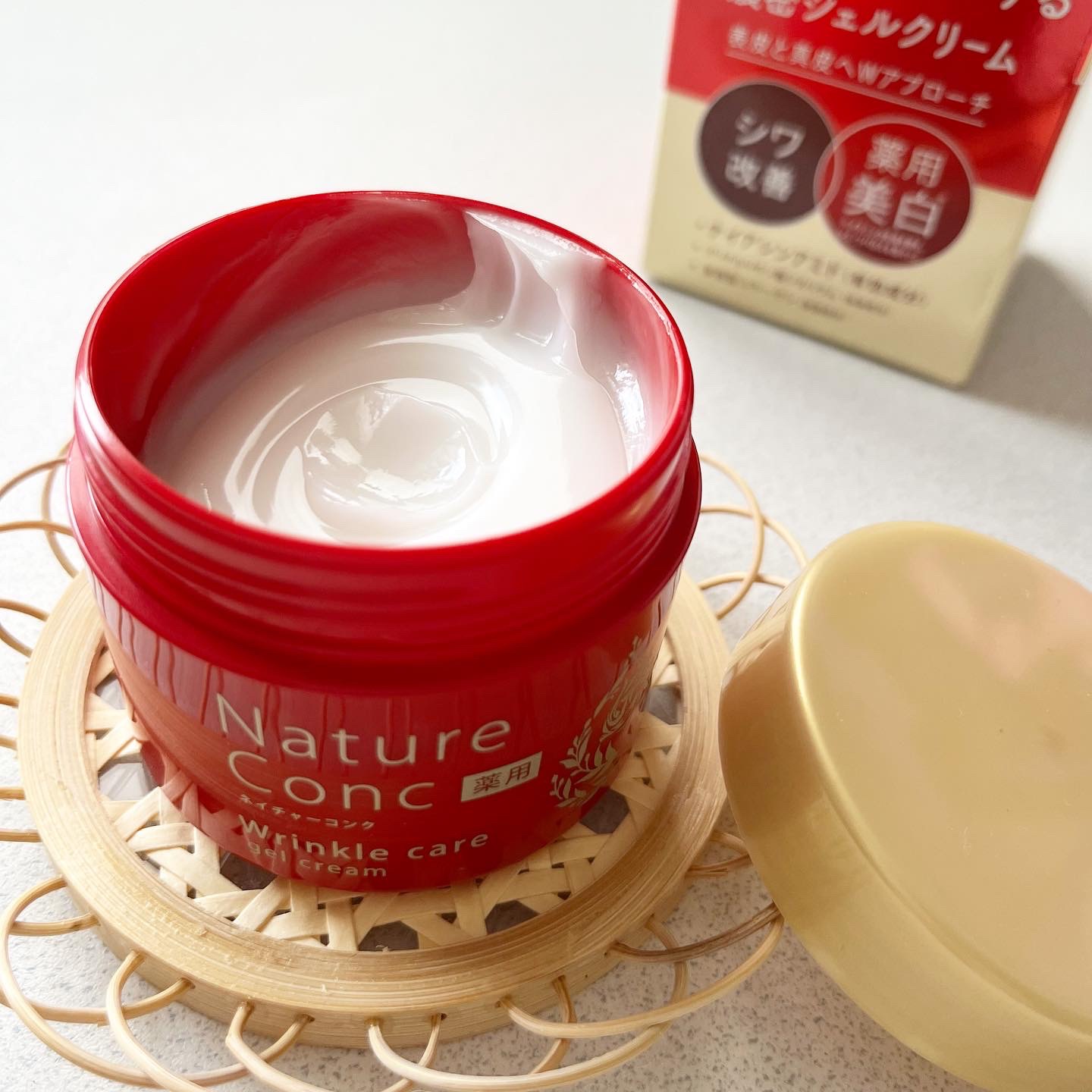 ネイチャーコンク 薬用リンクルケアジェルクリーム/ネイチャーコンク/オールインワン化粧品を使ったクチコミ（2枚目）