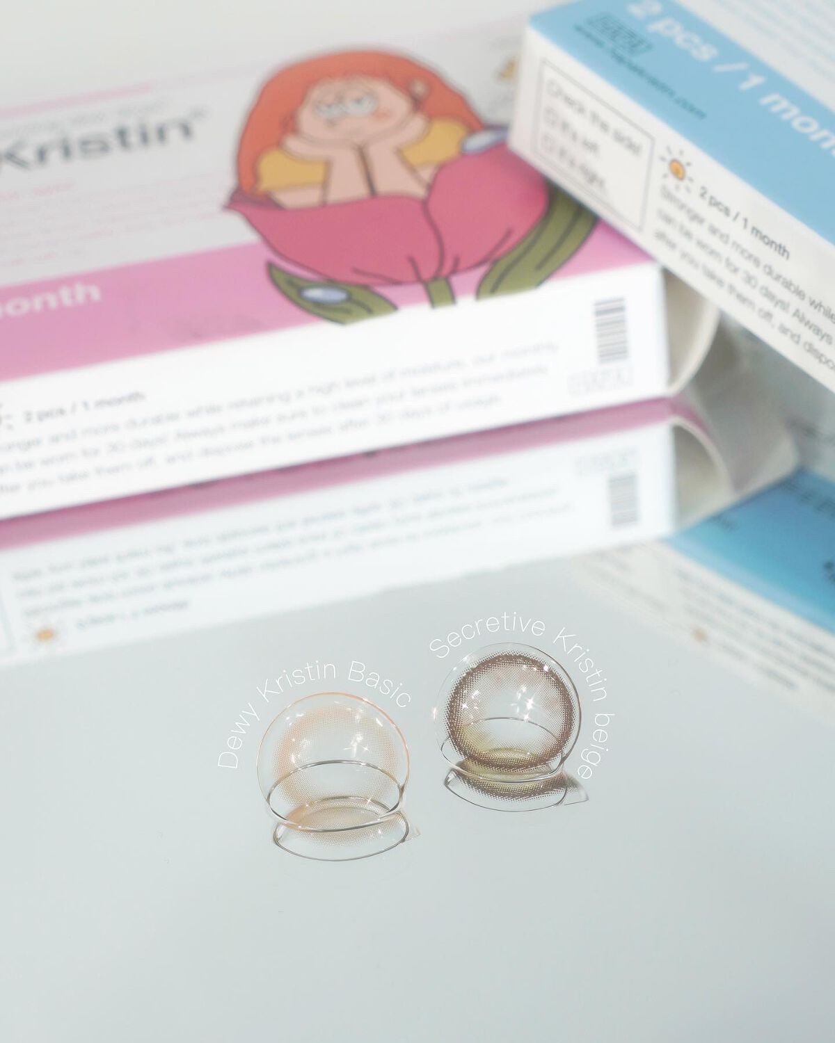 Dewy Kristin Monthly - ブラウン/Hapa kristin/カラーコンタクトレンズを使ったクチコミ（2枚目）