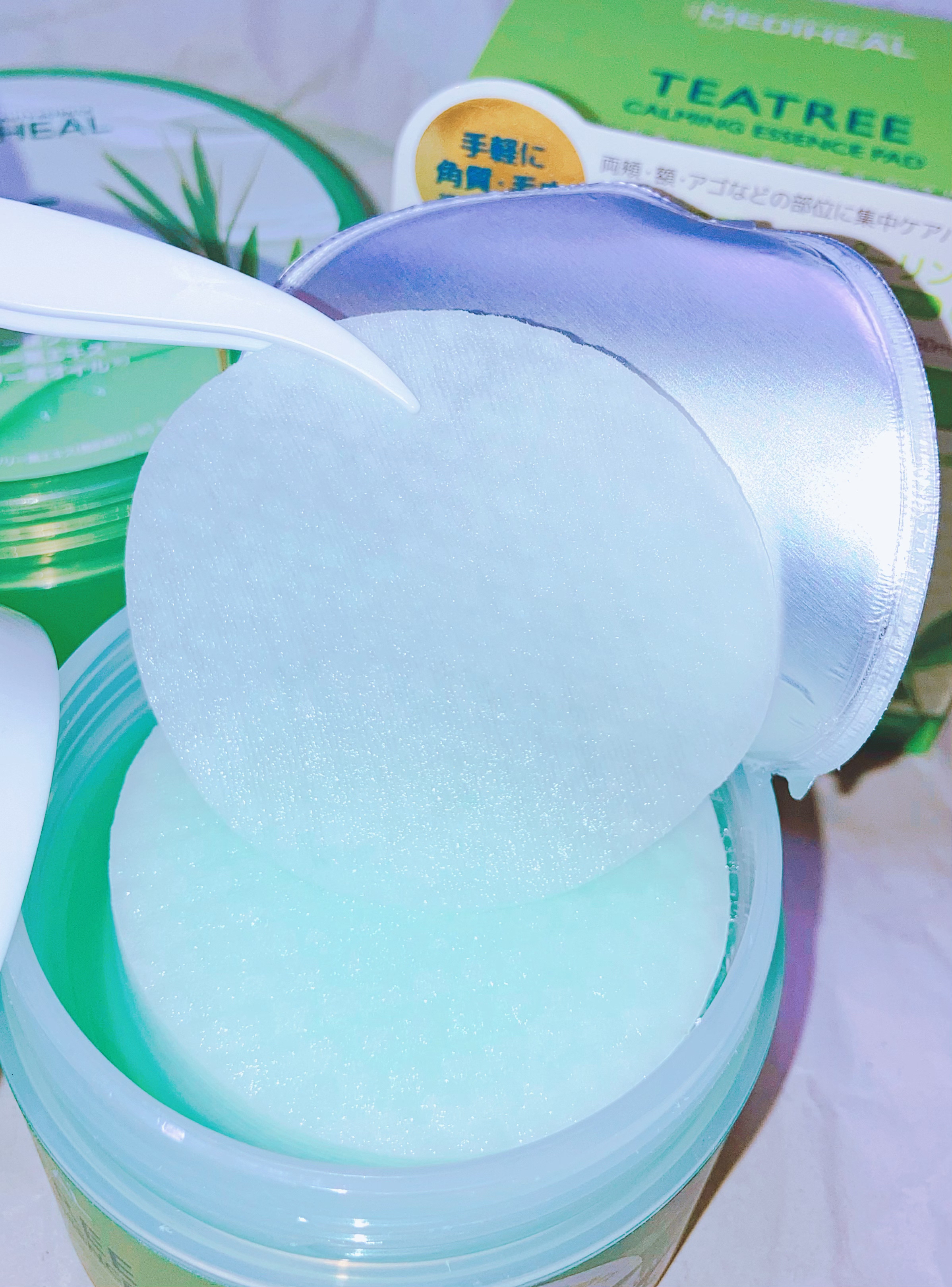 ティーツリーカーミングエッセンスパッド/MEDIHEAL/トナーパッドを使ったクチコミ（3枚目）