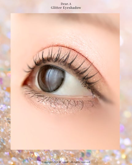 グリッターアイシャドウ/Dear.A/グリッターを使ったクチコミ(4枚目)