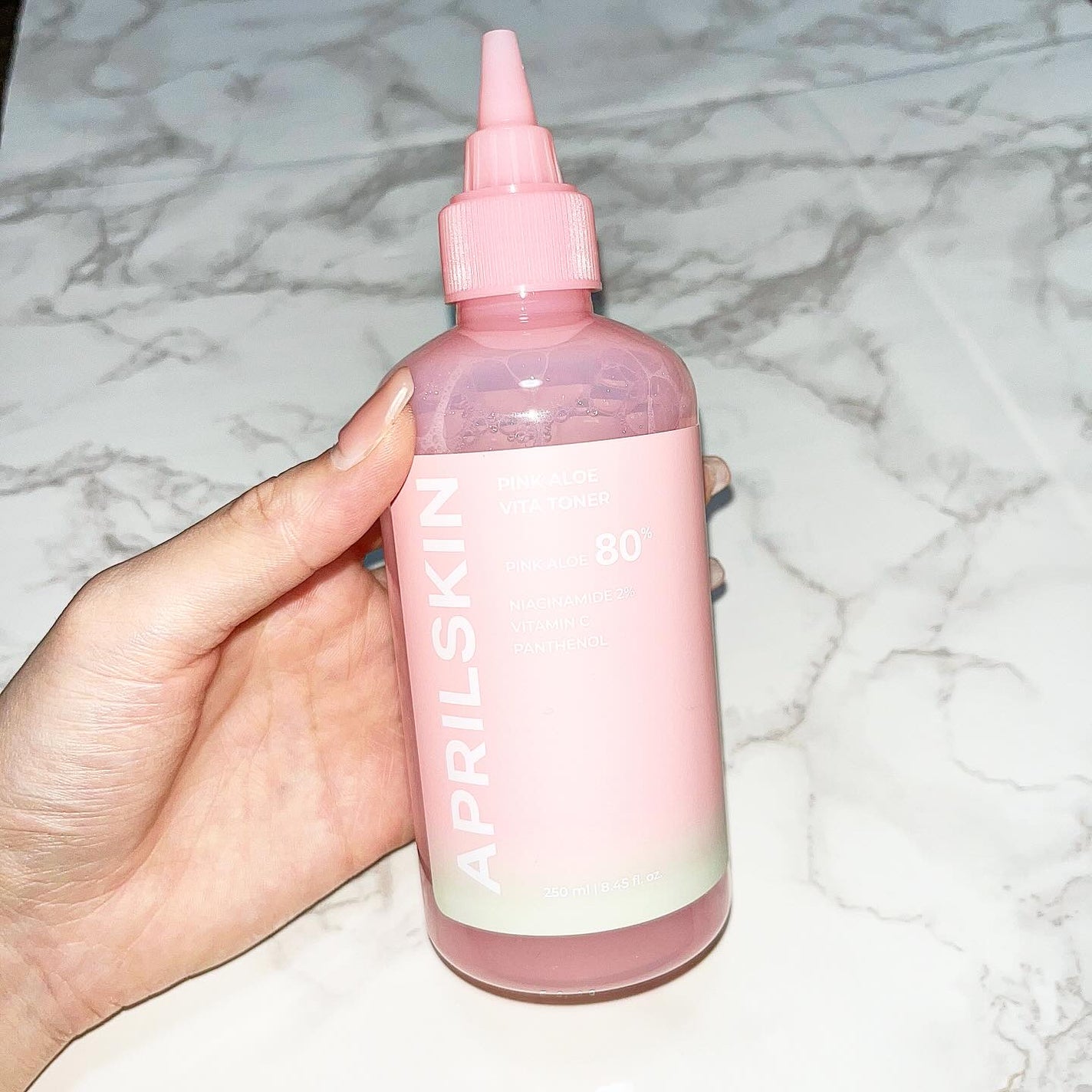 ピンクアロエビタトナー/APRILSKIN/化粧水を使ったクチコミ(2枚目)