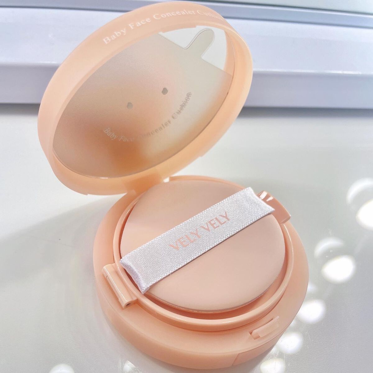 ベビーフェイスコンシーラークッション/VELY VELY/クッションファンデーションを使ったクチコミ(3枚目)