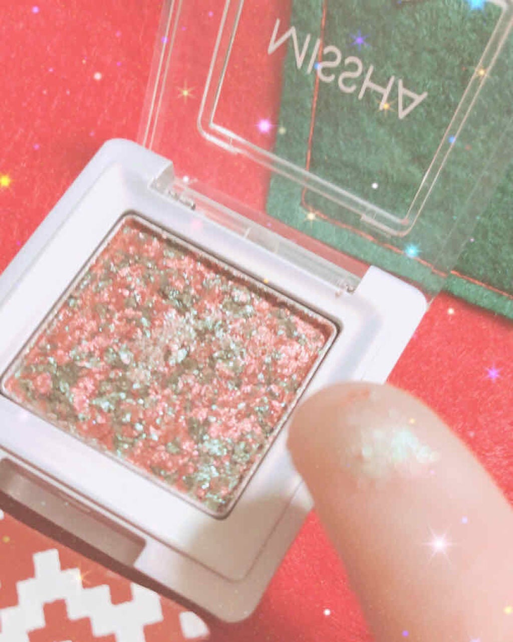 グリッタープリズム シャドウ/MISSHA/グリッターを使ったクチコミ(3枚目)