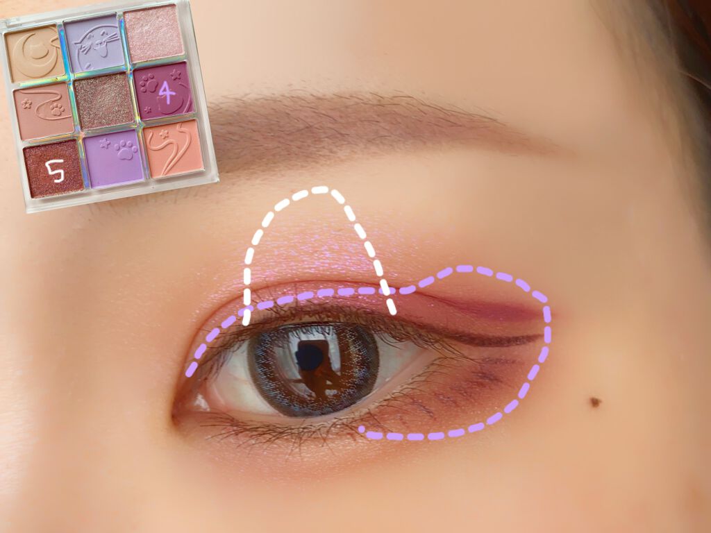 グロウツインカラー/キャンメイク/アイシャドウパレットを使ったクチコミ(6枚目)