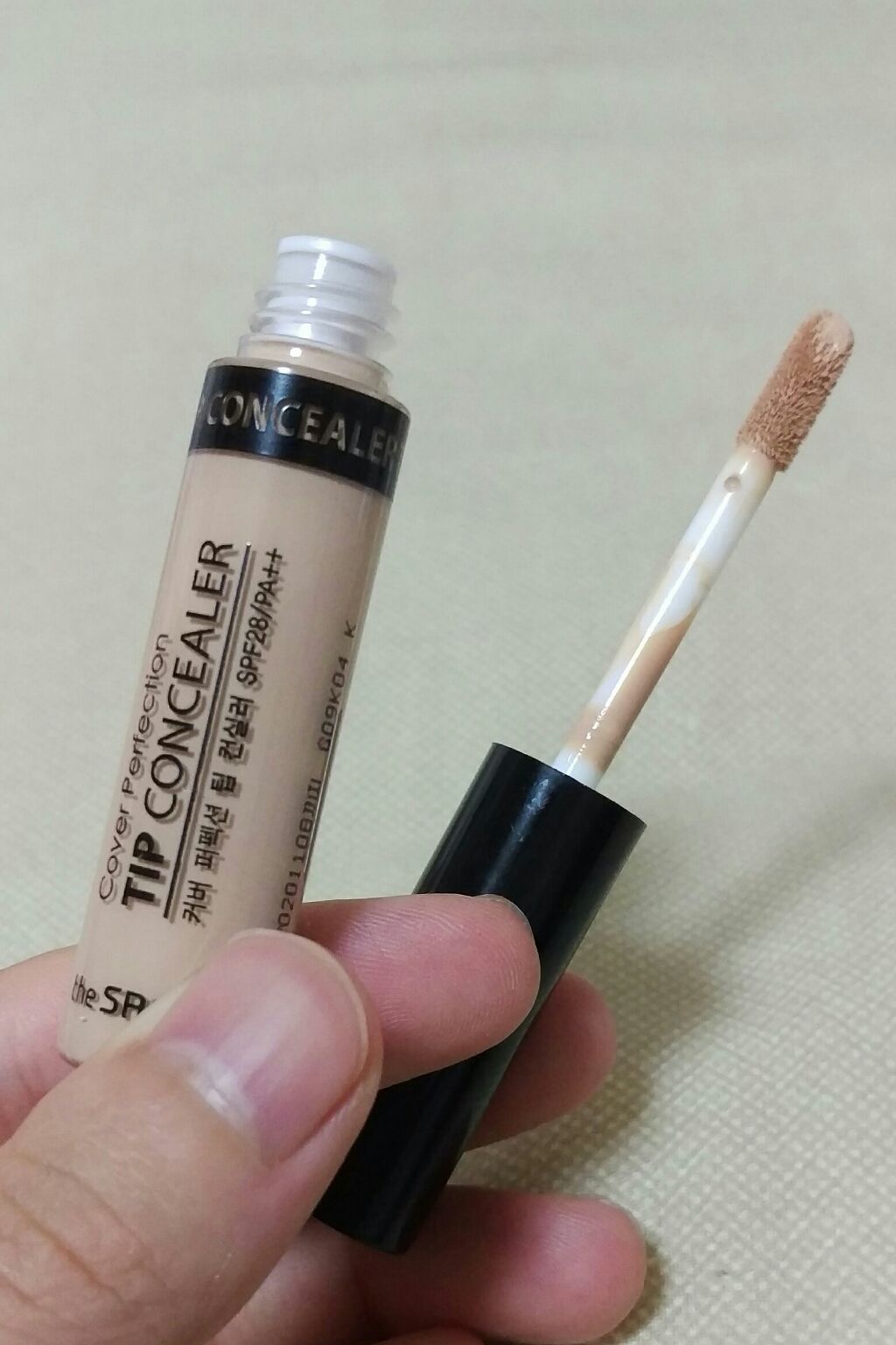 カバーパーフェクション チップコンシーラー/the SAEM/リキッドコンシーラーを使ったクチコミ(2枚目)