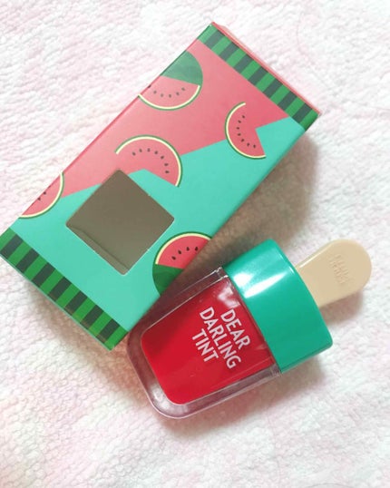 ディアダーリン ウォータージェルティント (アイスティント)/ETUDE/口紅を使ったクチコミ(1枚目)