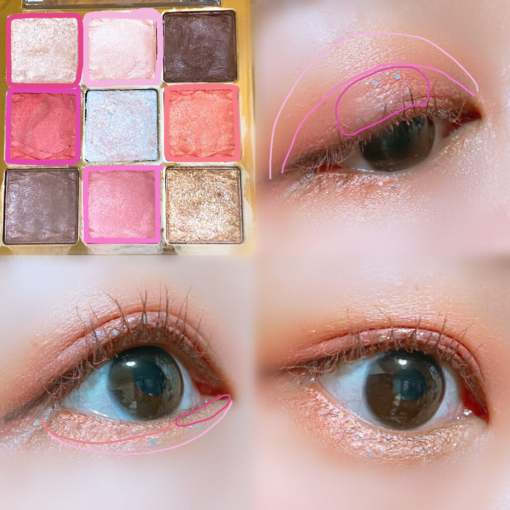 ソフトクレイビームアイシャドウパレット/AMIOK/ジェル・クリームアイシャドウを使ったクチコミ（2枚目）