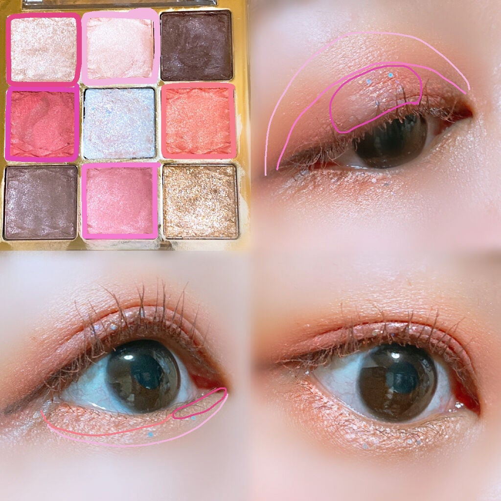 ソフトクレイビームアイシャドウパレット/AMIOK/ジェル・クリームアイシャドウを使ったクチコミ(2枚目)