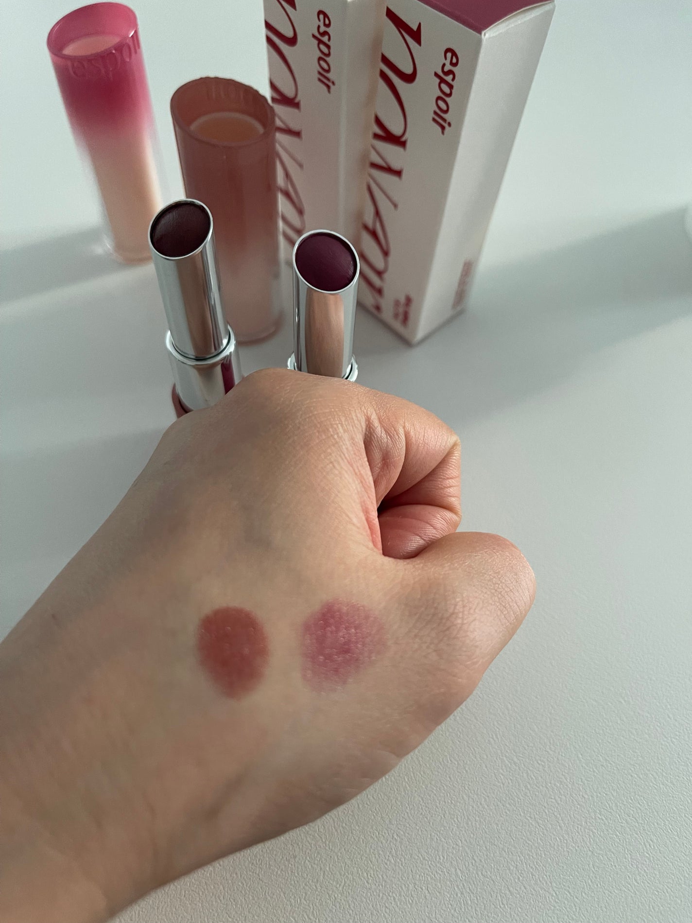 ノーウェアリップスティック バーミンググロー/espoir/口紅を使ったクチコミ(3枚目)