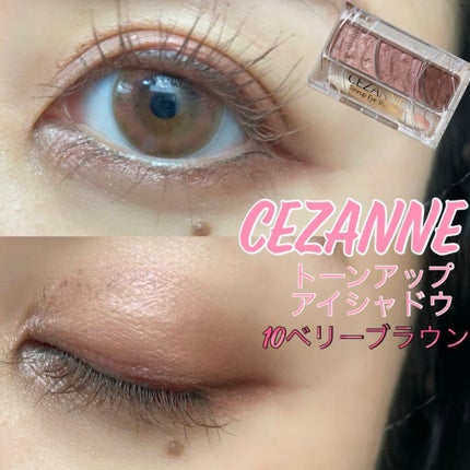 トーンアップアイシャドウ/CEZANNE/アイシャドウパレットを使ったクチコミ(1枚目)