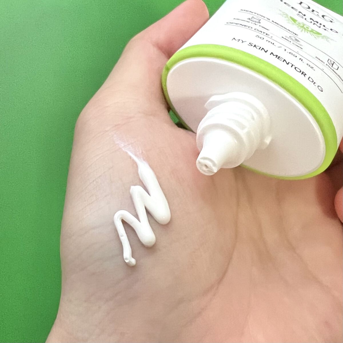 グリーンマイルドアップサンプラス/Dr.G/日焼け止めクリームを使ったクチコミ（3枚目）